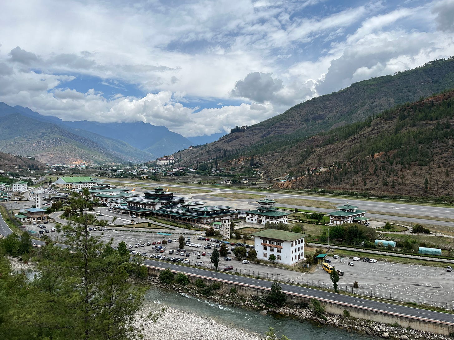 Paro Airport viewpoint