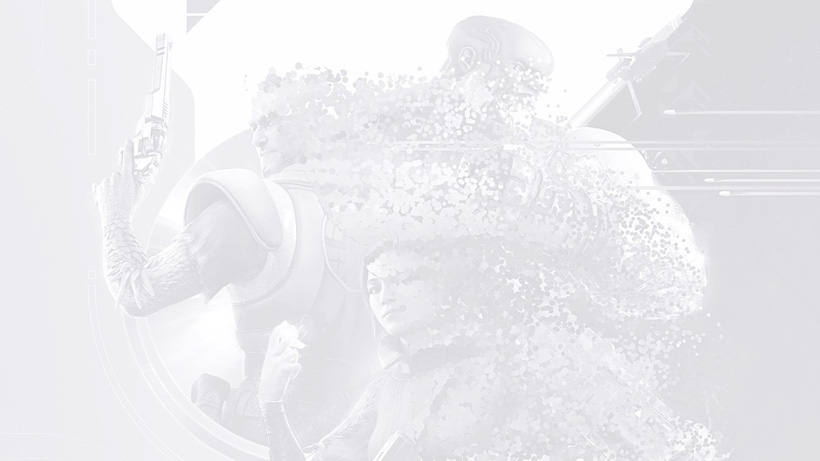 Three sci-fi characters fade out of existence
