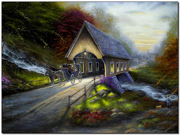 Covered bridge by Robert Finale
