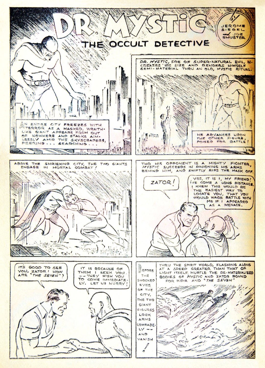 Page one from The Comics Magazine 1
