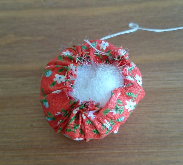 Bottle Top Pin Cushion In Progress Bottle Top Pin Cushion In Progress