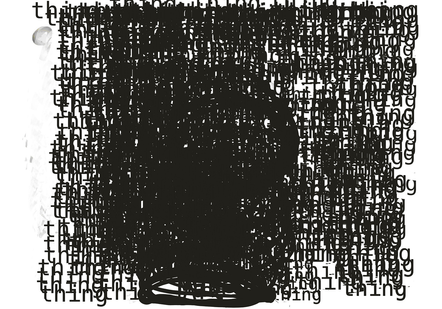 multiple copies of the word 'tings'