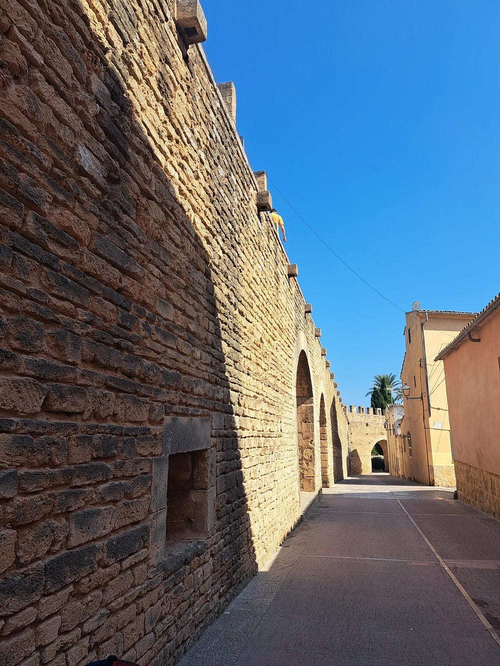 The old stone wall of Alcudia