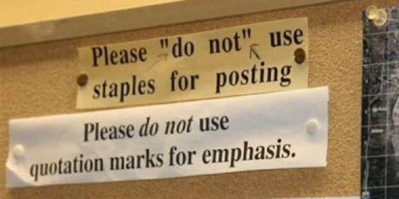 Punctuation Pet Peeve: A Rant on the "Rampant" Abuse of Quotation Marks |  Proofread Anywhere