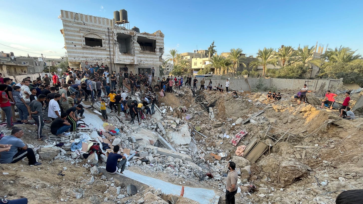 File:People from Gaza gathered around the rubble of a house destroyed by an  airstrike in Gaza war 23-25.jpg - Wikimedia Commons