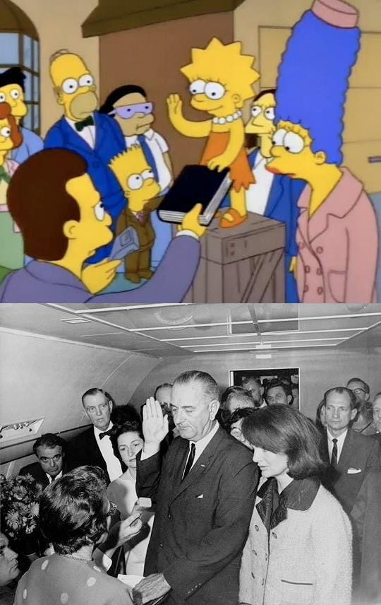 Zaprzysiężenie Lyndona Johnsona po zabójstwie JFK