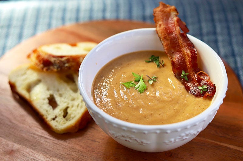 Parsnip Mushroom Soup, Cook the Vineyard