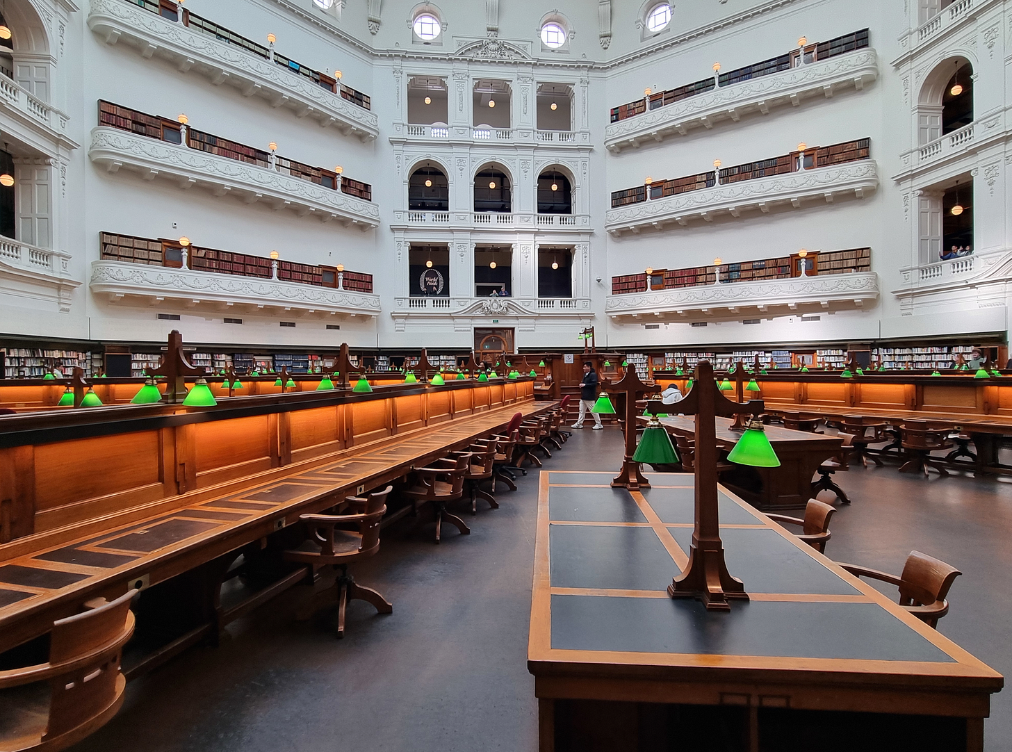 The inside of the La Trobe Reading Room, State Library Victoria.