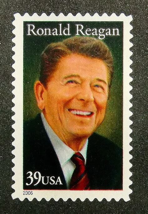 Items similar to 13640 - Framed Postage Stamp Art - Ronald Reagan ...