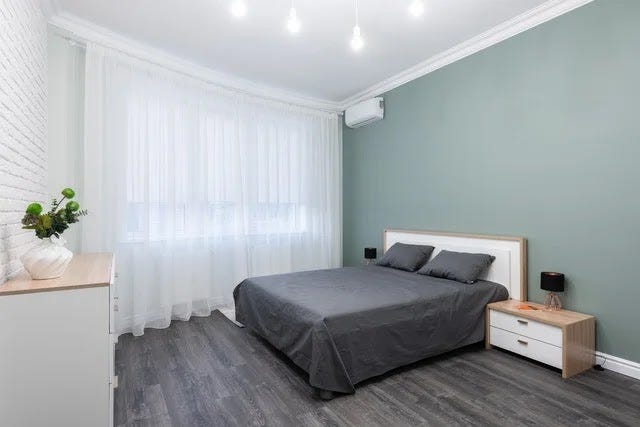 The bedroom of a new house