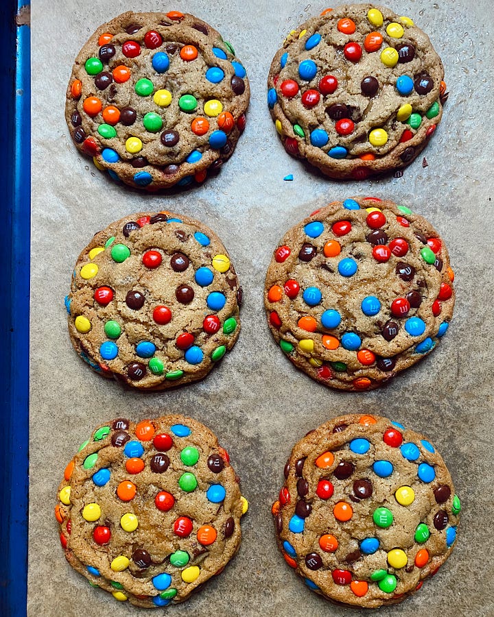 M&M cookies