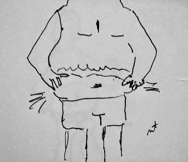 Belly Button Man Doodle, copyrighted by Mark Tulin