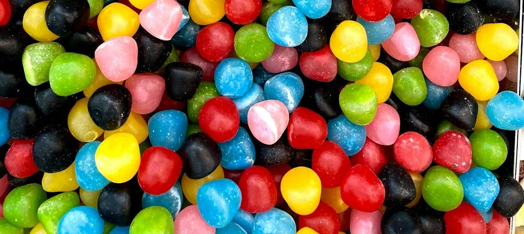 a large pile of colorful balls