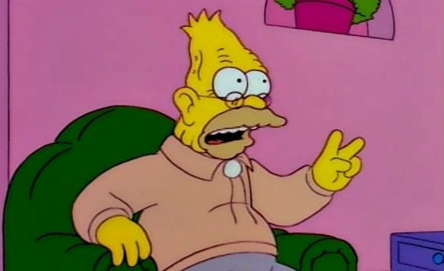 r/TheSimpsons - "Big deal! When I was a pup, we got spanked by Presidents till the cows came home. Grover Cleveland spanked me on two non-consecutive occasions."