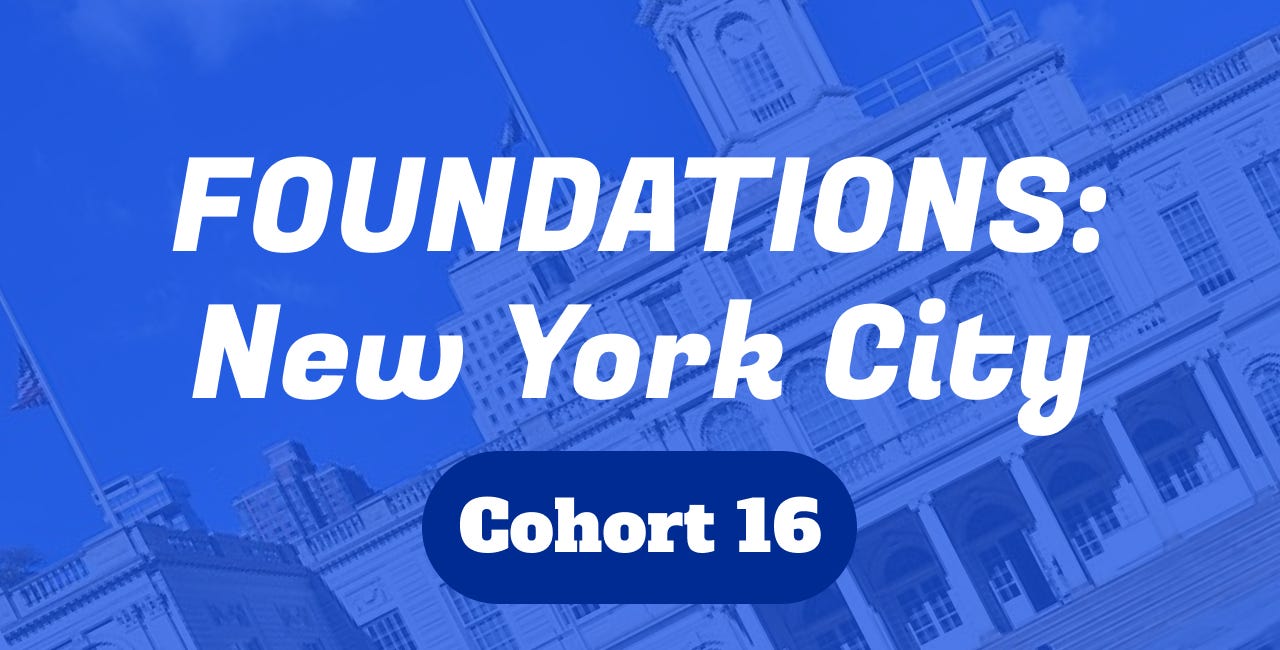 Applications are Open for Foundations of New York, Cohort 16!