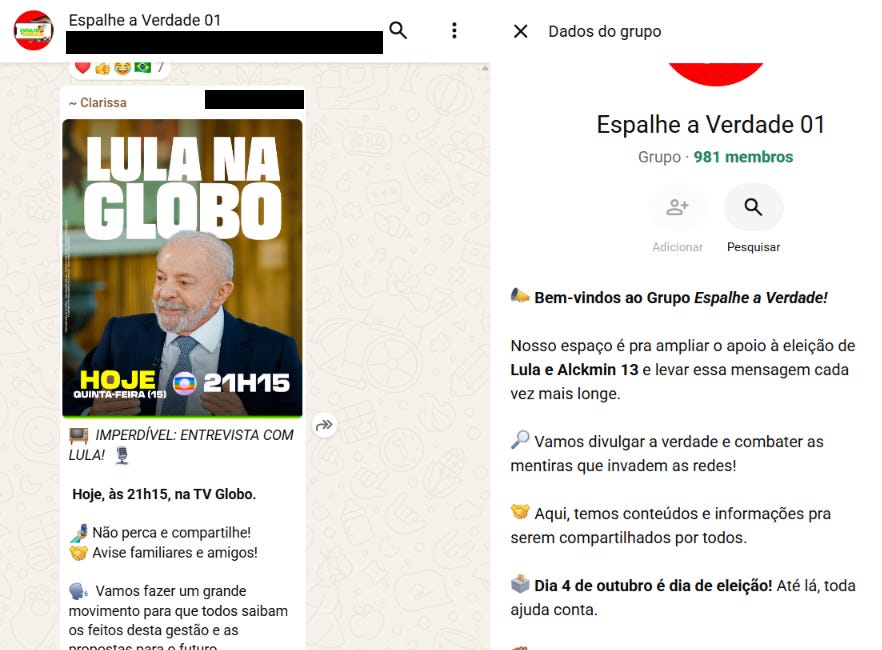 Lula registra parte de sua rede paralela no TSE, mas grupos “Espalhe a Verdade” seguem fora