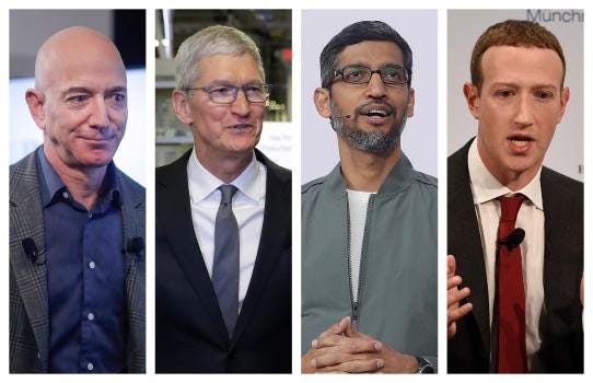 4 Big Tech CEOs getting heat from Congress on competition – The Denver Post