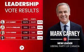 Liberal members elect Mark Carney to ...