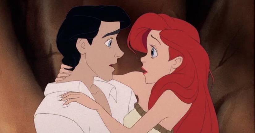 Ariel and Prince Eric in The Little Mermaid