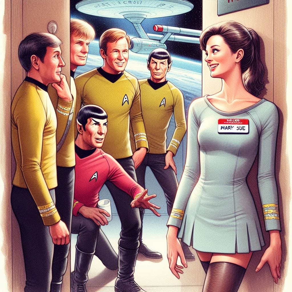 Mary Sue Into the enterprise