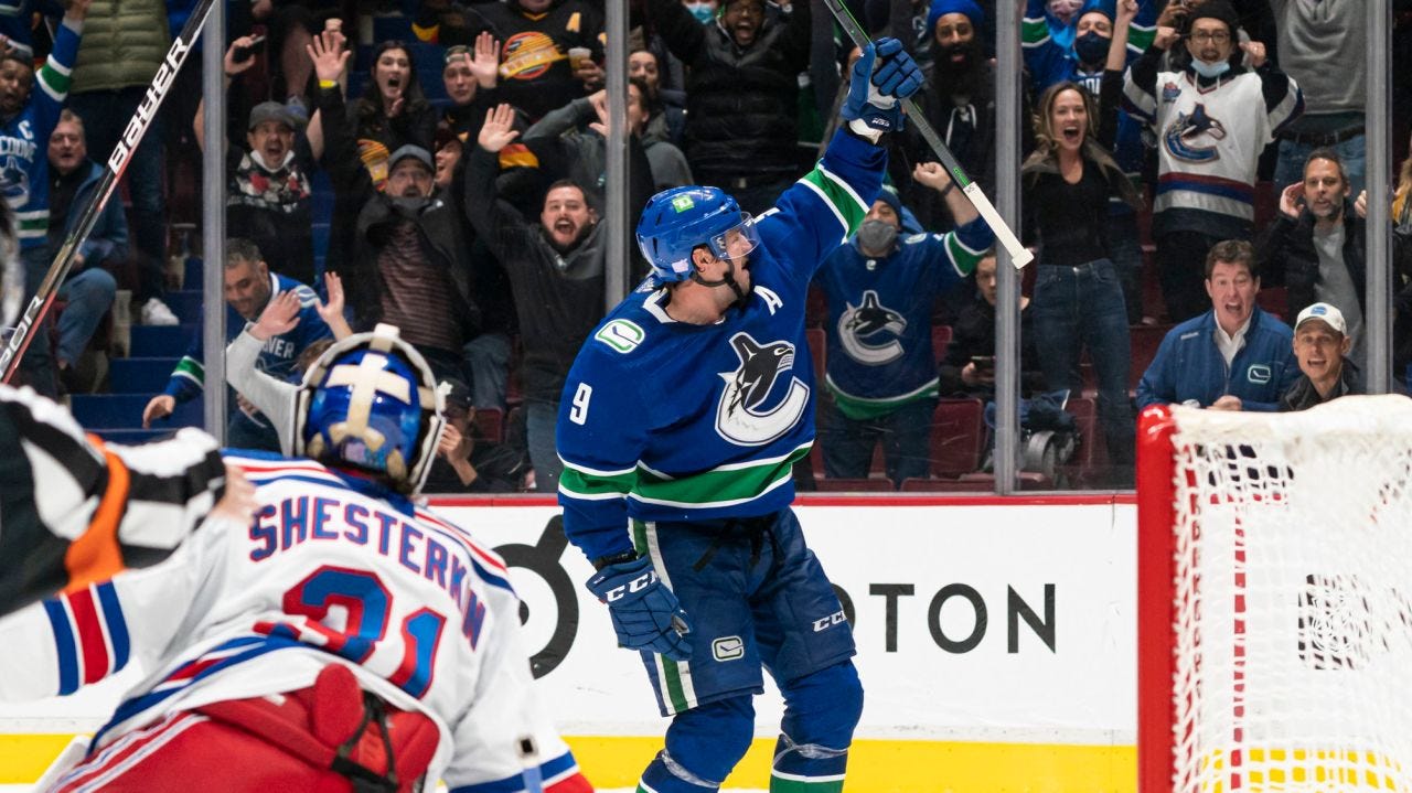 Canucks&#39; J.T. Miller beats Rangers in overtime | Newsday
