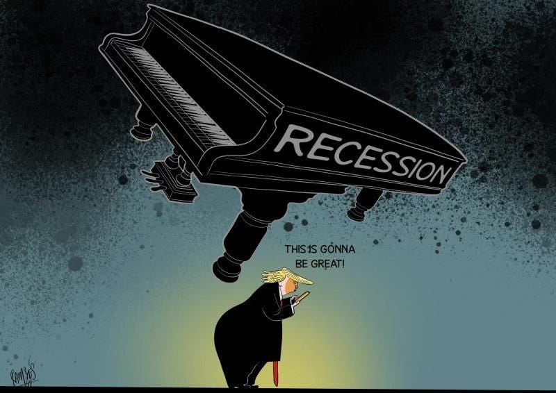 May be an image of 1 person and text that says 'RECESSION RECESSON THIS1S THIS1SGÓNNA GỒNNA BE GREAT! RE (ကေနရြ်'