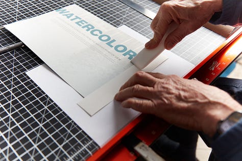 Gluing, triming, and punching a homemade linen hinge