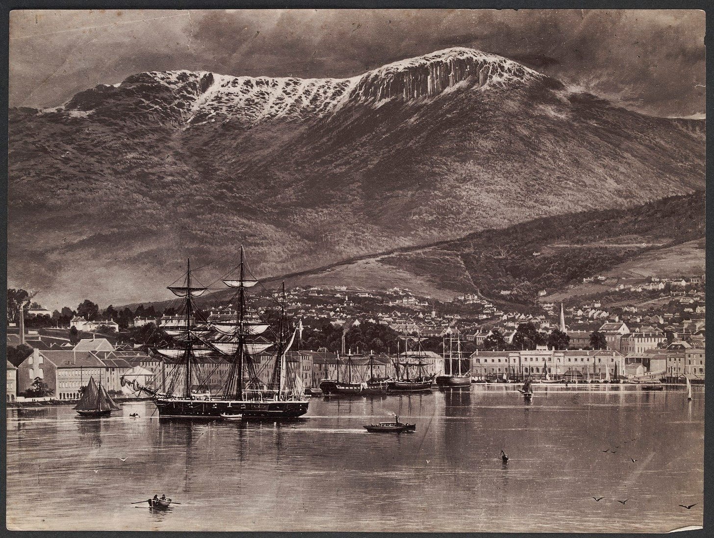 Hobart from the Bay 1880