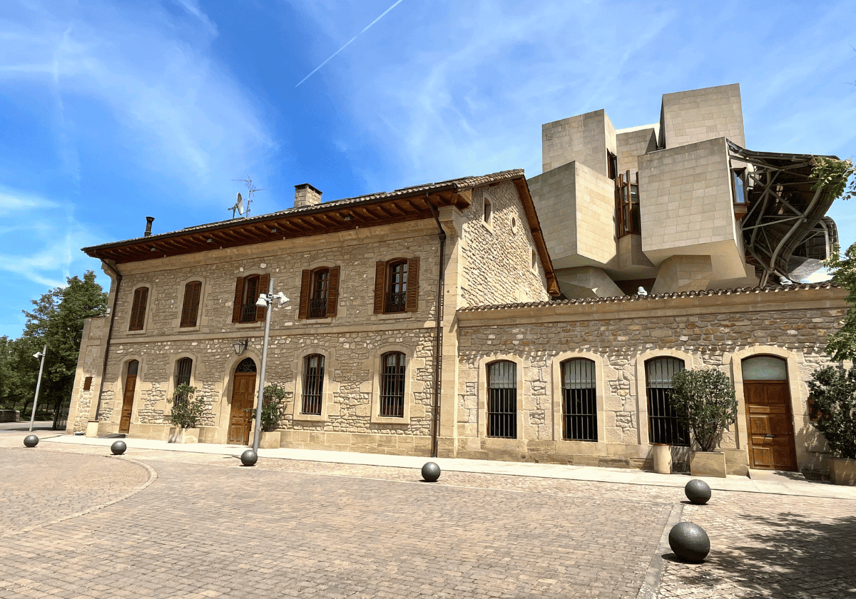 A historical building at Marques de Riscal winery. A historical building at Marques de Riscal winery.