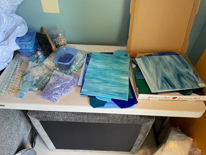 A color palette of glass