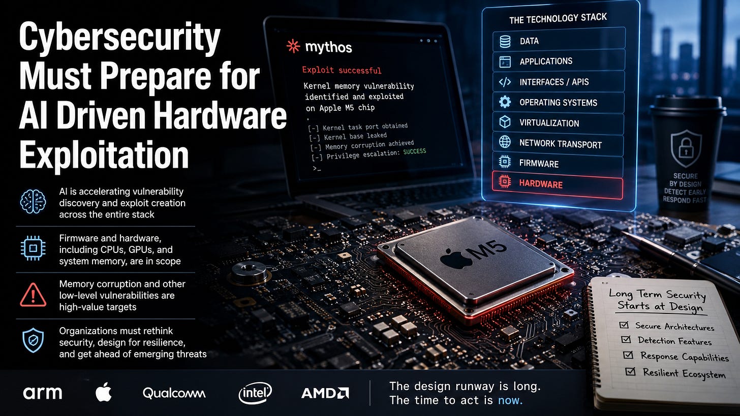 Cybersecurity Must Prepare for AI Driven Hardware Exploitation
