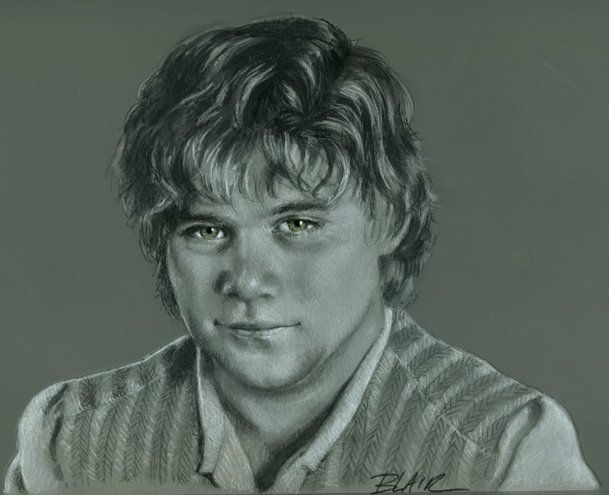 Drawing of Sam Gamgee