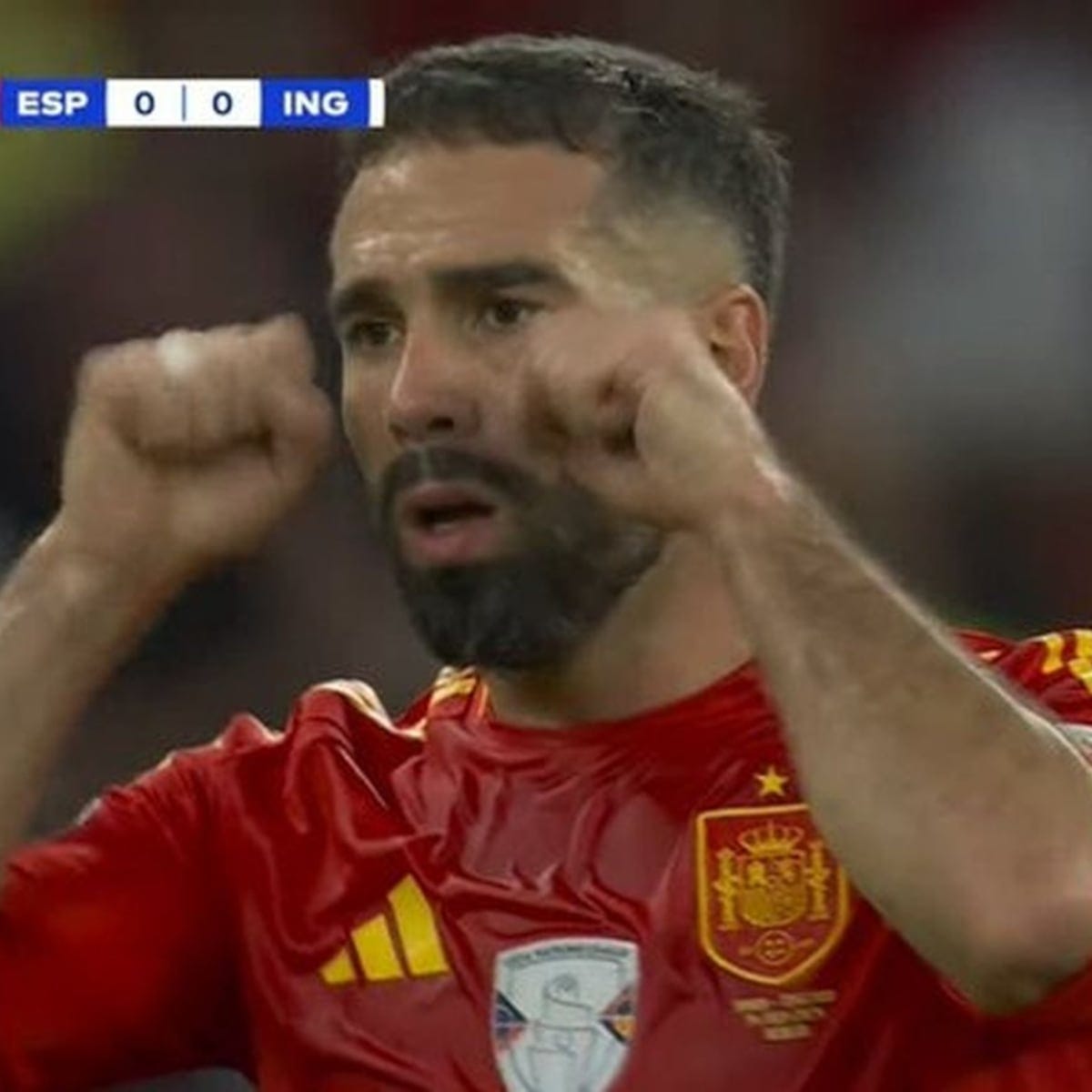 El gesto de Carvajal a Saka para que deje de lloriquear - AS.com