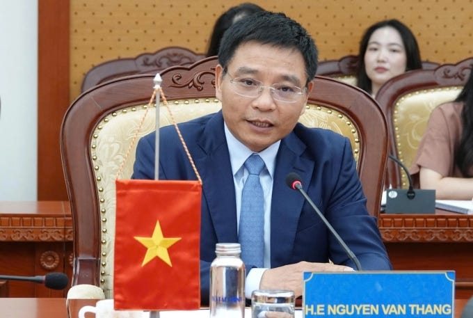 Bộ trưởng Tài chính Nguyễn Văn Thắng tại cuộc làm việc với đại diện FTSE Russell, ngày 17/7. Ảnh: MOF Bộ trưởng Tài chính Nguyễn Văn Thắng tại cuộc làm việc với đại diện FTSE Russell, ngày 17/7. Ảnh: MOF