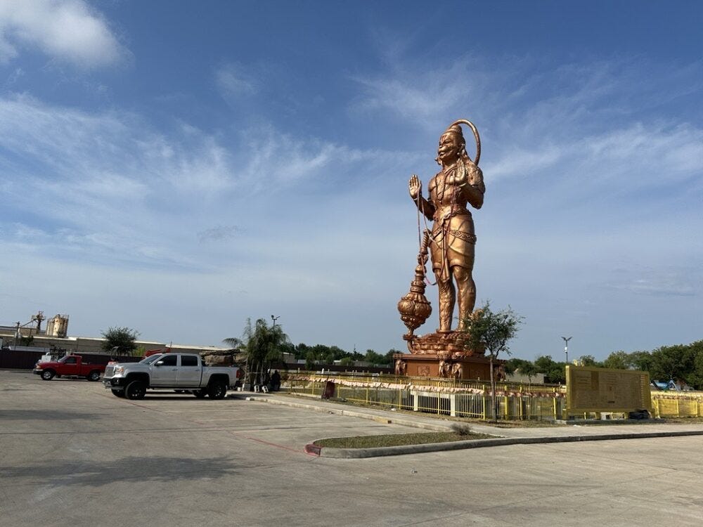 While the statue has received some backlash online, the temple's leaders say they've seen nothing but support from the local community.