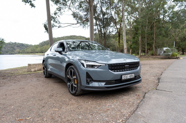 The Polestar 2 dual motor with performance pack.