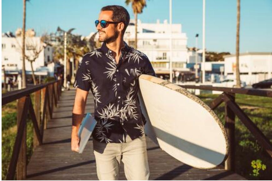 guy in the tropics
