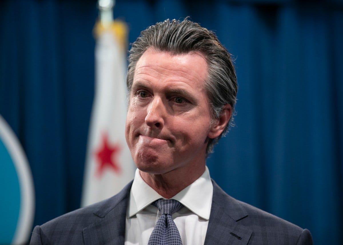 Gavin Newsom's once-high job rating plummets in new polls. - CalMatters
