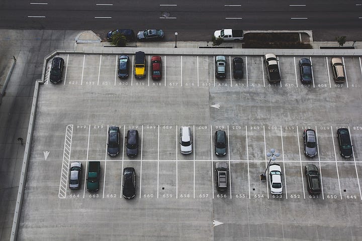 A few examples of liminal spaces: bridges, hotel rooms, laundromats, parking lots.