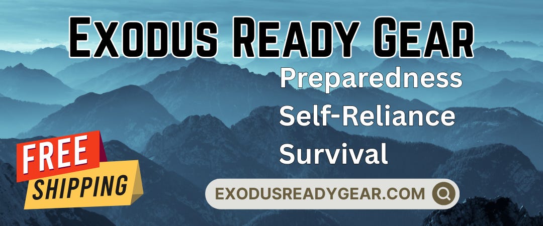 survival gear, prepper supplies, exodus ready gear, ExodusReadyGear.com, prepper, prepper supplies,