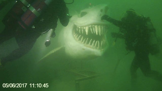 r/submechanophobia - Underwater shark statue at Lake Neuchâtel r/submechanophobia - Underwater shark statue at Lake Neuchâtel