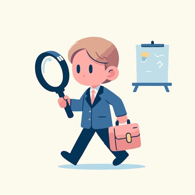 Observation Examination Curiosity Discover Secret Search Stock Vector ...