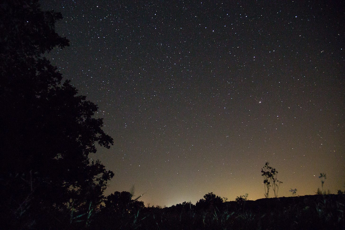 Not much to see here. Mostly darkness because that's what night time looks like.