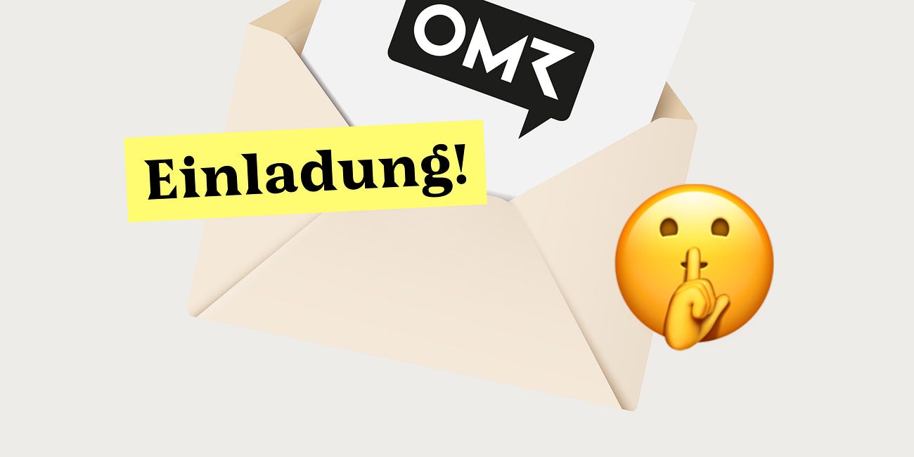 Alle Infos zum OMR Side Event für Mitglieder 🤫
