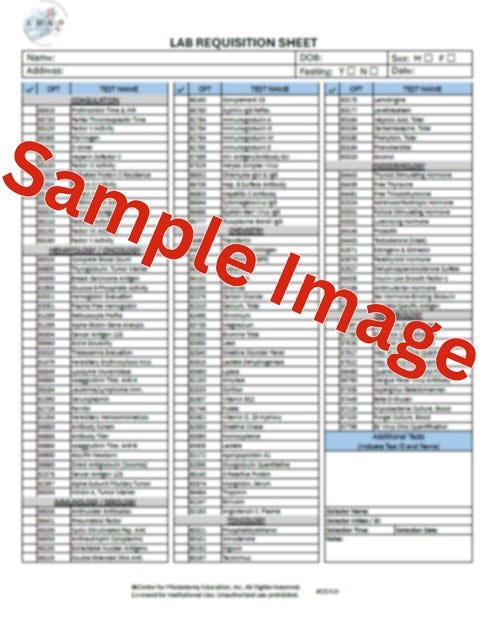 Practice Requisition Form