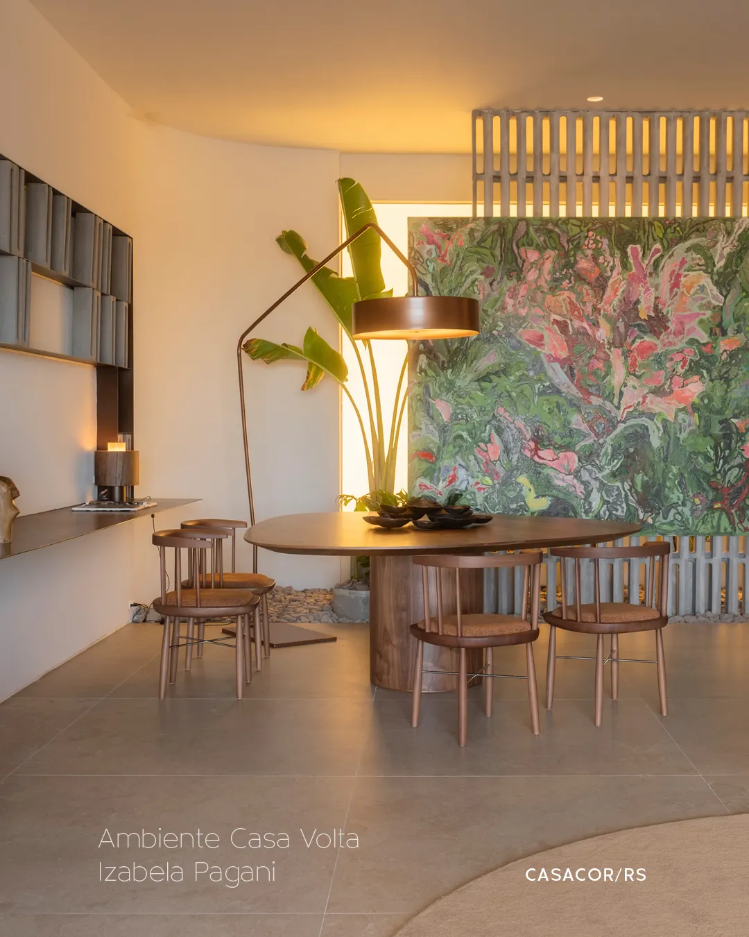 Imagem do post CASACOR RS: Casa Volta, de Izabela Pagani, celebra natureza e bioarte com peças da Casa de Alessa