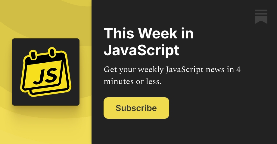 This Week in JavaScript | Jam.dev | Substack