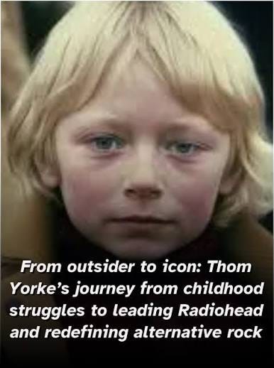 Born in Wellingborough, England, Thom Yorke grew up with a partially closed  eye and a sensitivity that set him apart from an early age. While other  children teased him, Yorke spent his