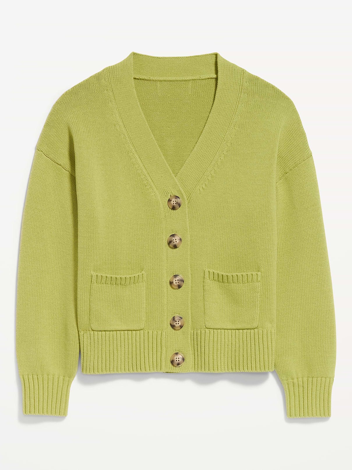 Image 4 of 5, Seaside Cotton V-Neck Cardigan Sweater, 100% Cotton Image 4 of 5, Seaside Cotton V-Neck Cardigan Sweater, 100% Cotton