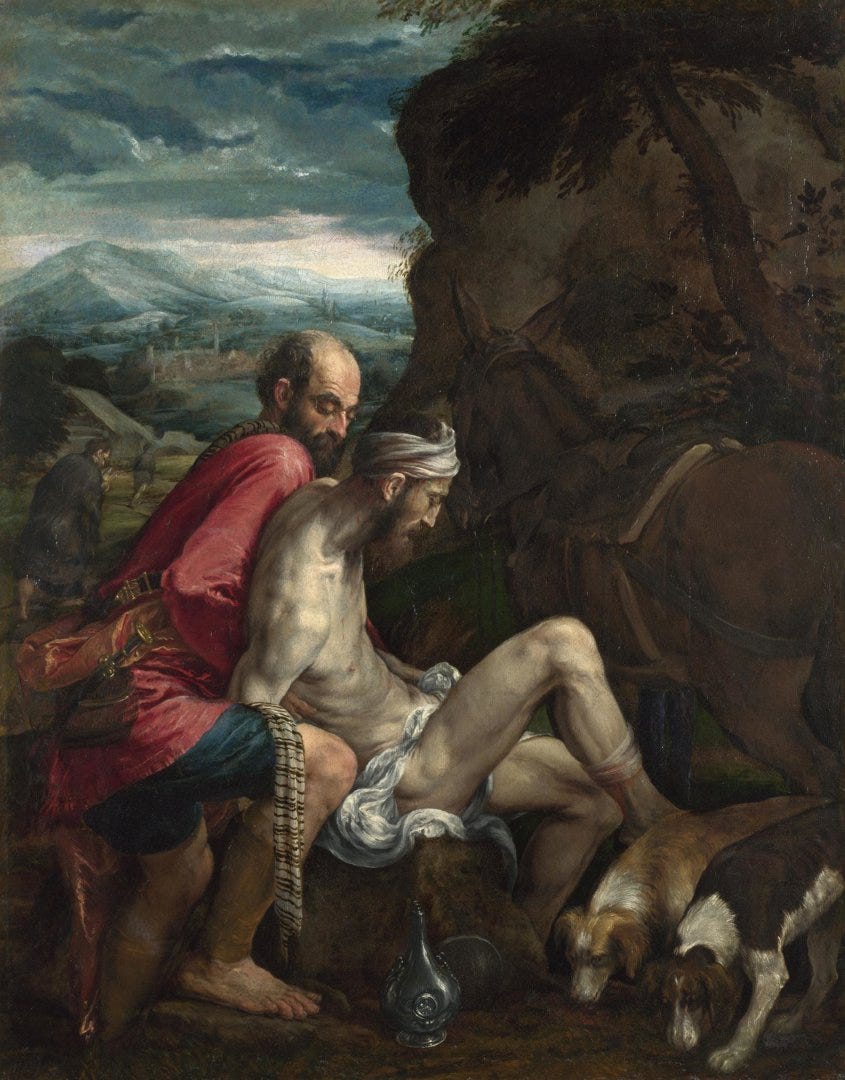 Jacopo Bassano’s 'The Good Samaritan', about 1562-3